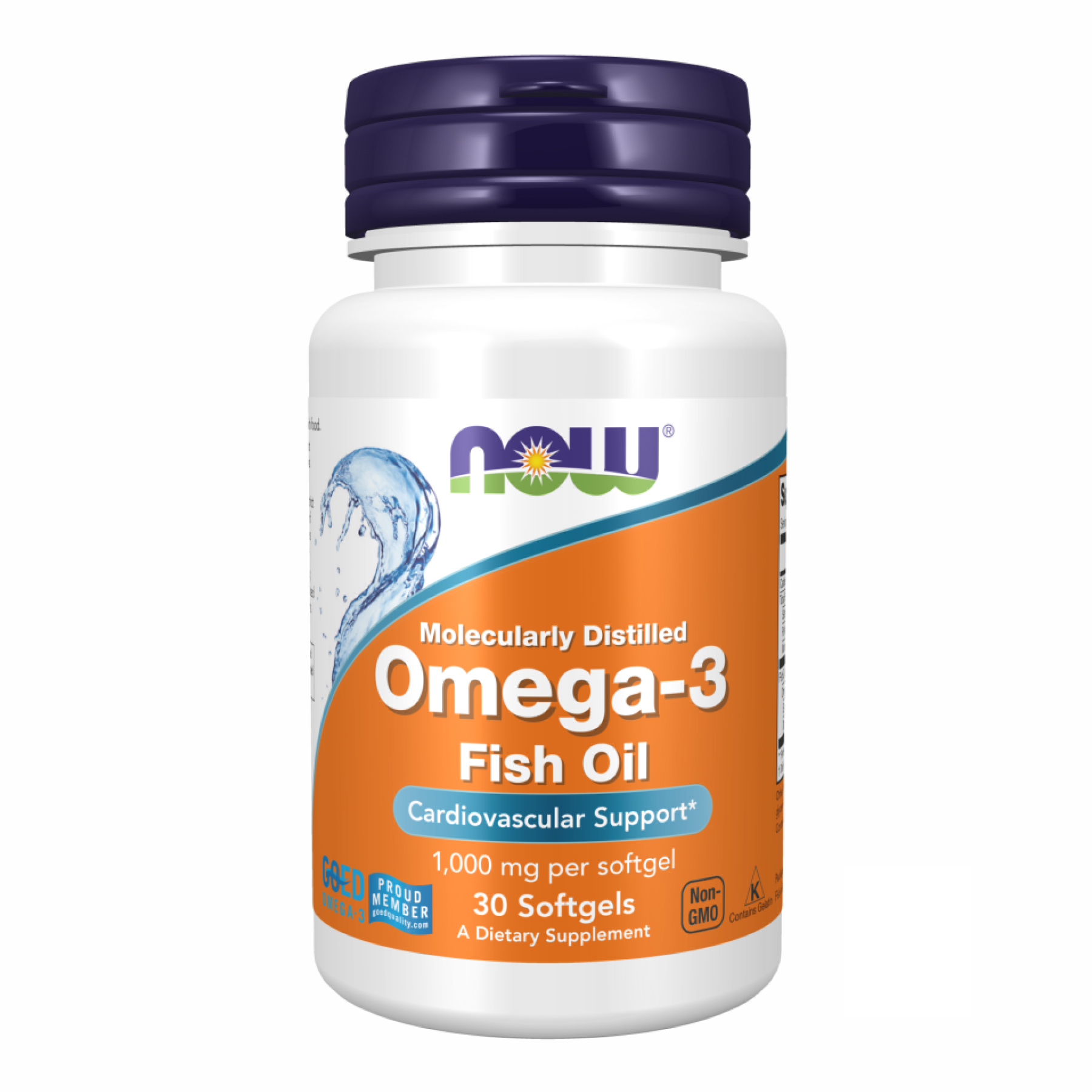 Риб'ячий жир Омега-3, Now Foods Omega-3 Fish Oil, 1000 мг, 30 м'яких капсул