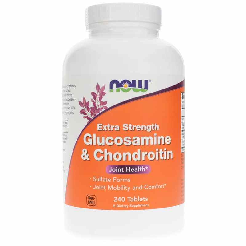 Глюкозамін та хондроїтин, Now Foods Glucosamine & Chondroitin Extra Strength, 240 таблеток