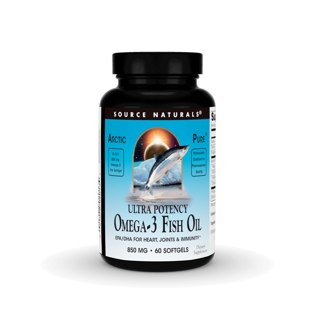Омега-3 з риб'ячого жиру, Source Naturals ArcticPure Omega-3 Fish Oil, 850 мг, 60 капсул