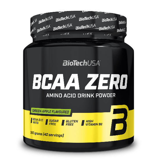Амінокислоти BCAA, BioTech BCAA Zero, 360 г (Зелене яблуко)