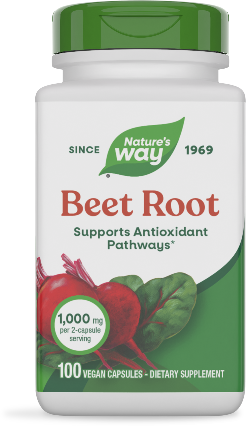 Буряк, Nature's Way Beet Root, 1000 мг, 100 вегетаріанських капсул