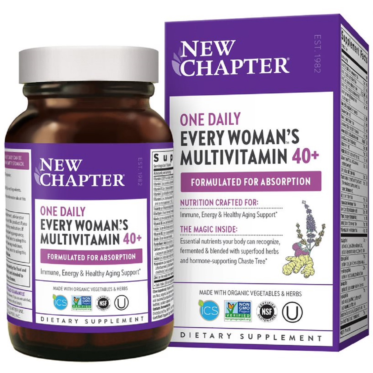Мультивітаміни для жінок 40+, New Chapter Every Woman's, 24 таблетки