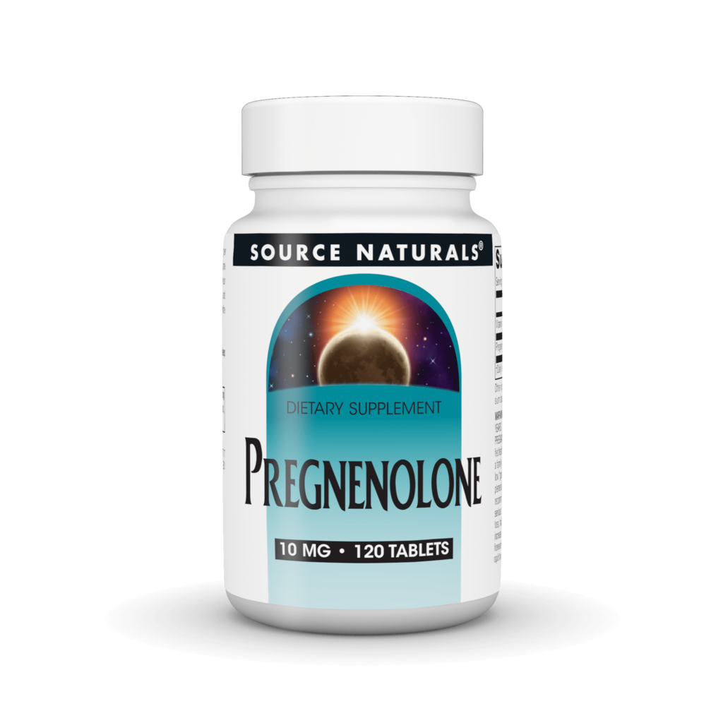 Прегненолон, Pregnenolone, Source Naturals, 10 мг, 120 таблеток