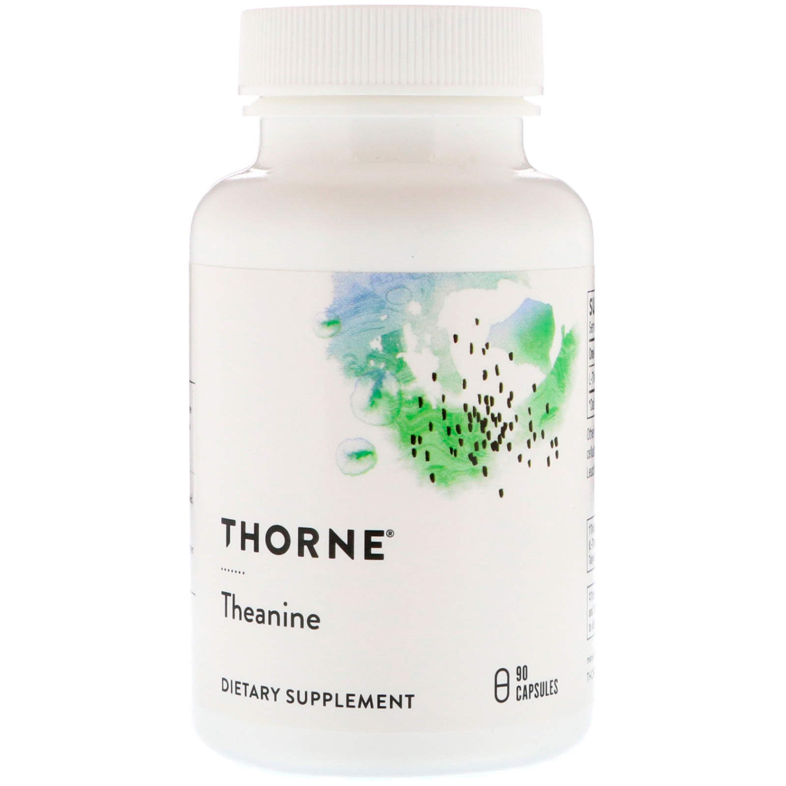L-Теанін, Thorne Research Theanine, 200 мг, 90 капсул