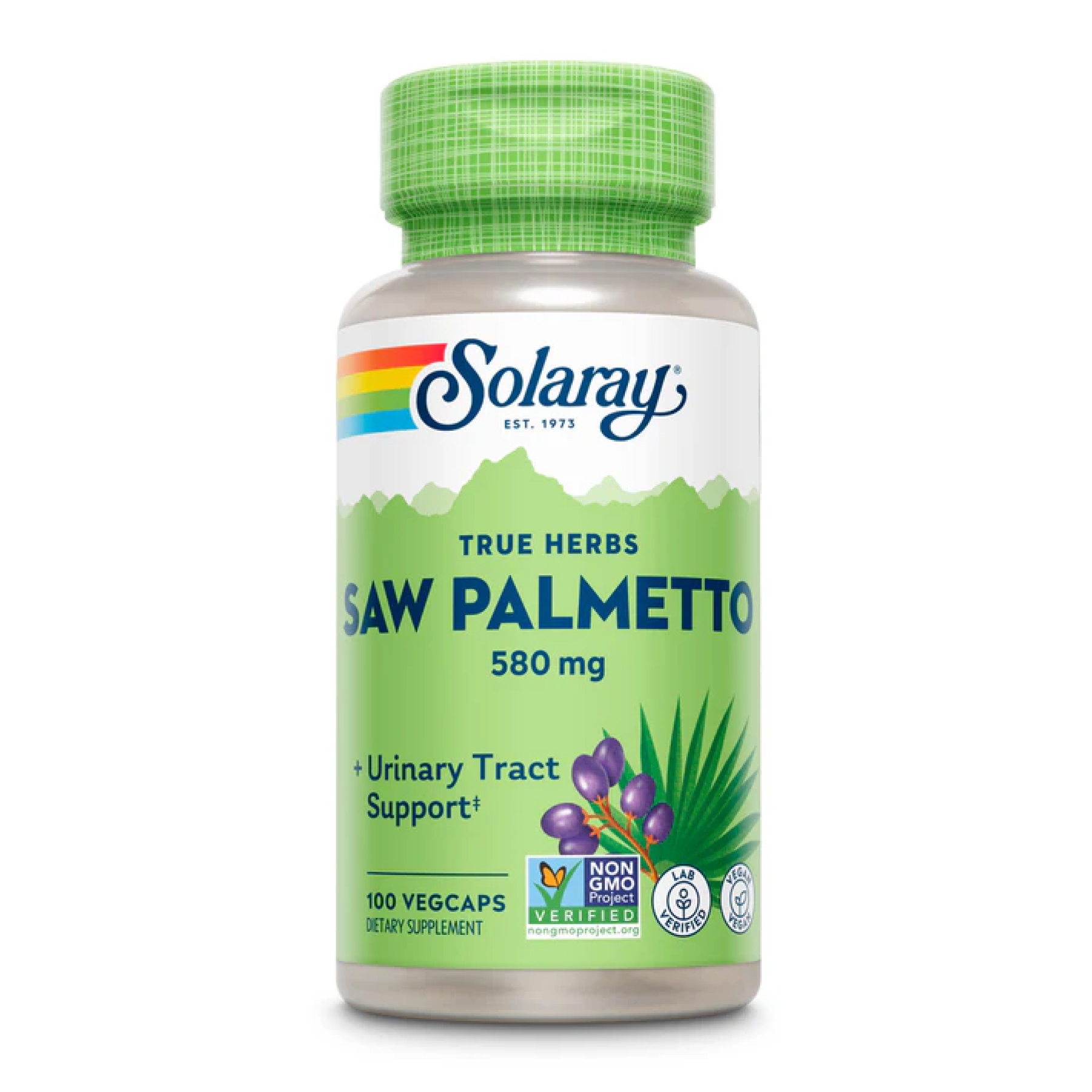 Solaray Saw Palmetto berry extract 580 mg (100 veg caps)