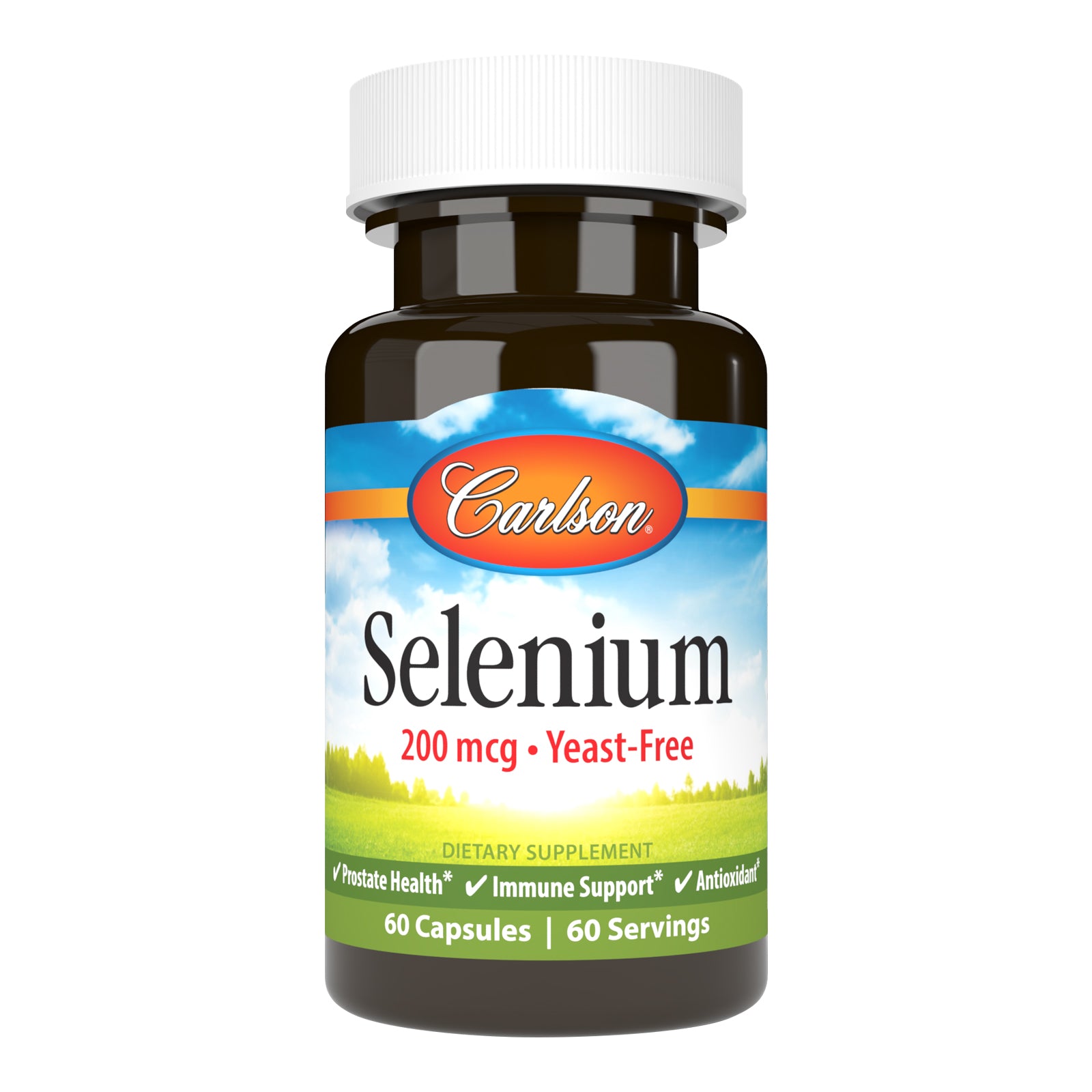 Селен, Carlson Labs Selenium, 200 мкг, 60 капсул
