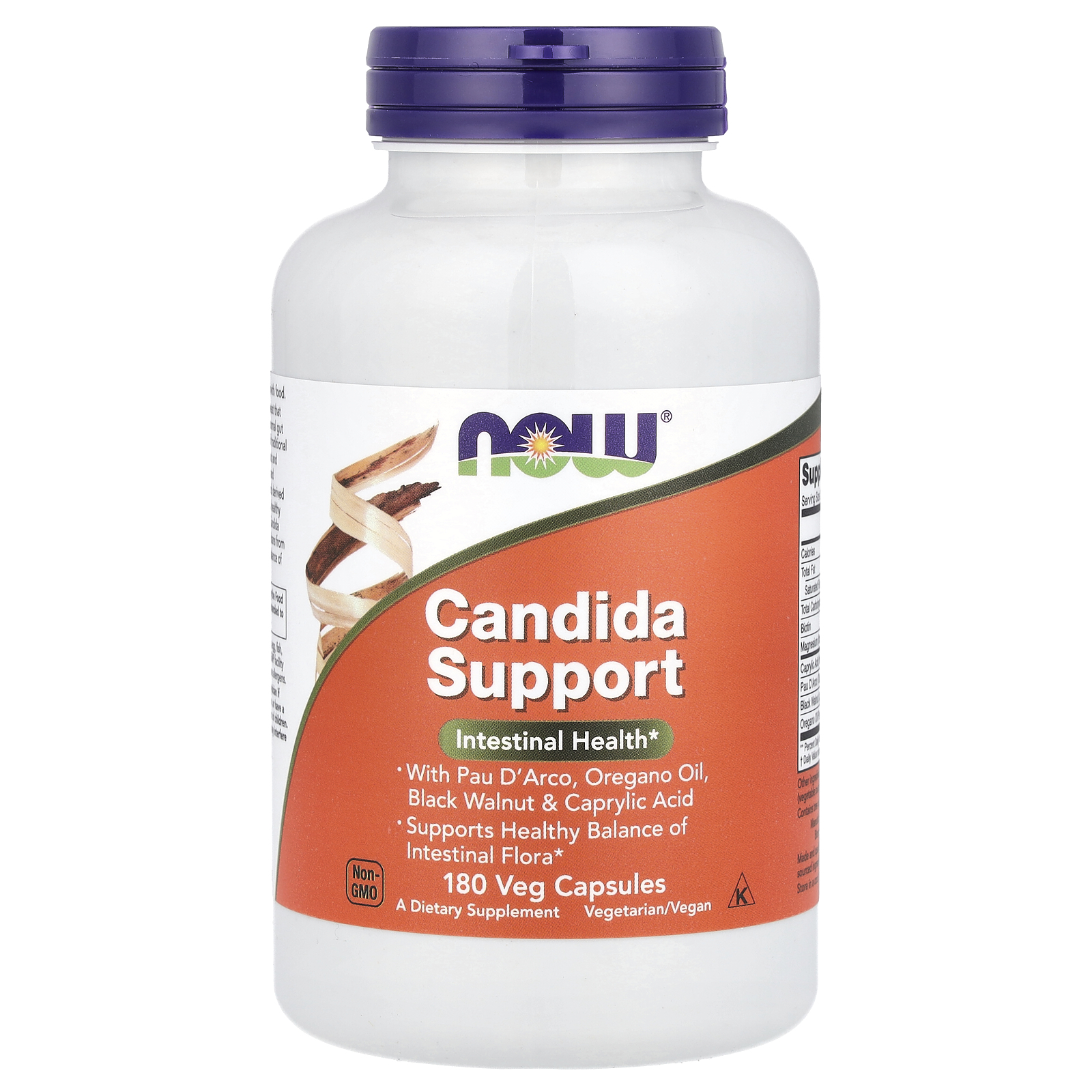 Комплекс для підтримки мікрофлори, Now Foods Candida Support, 180 вегетаріанських капсул