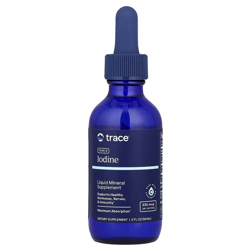 Йод іонний, Trace Minerals Research Ionic Iodine, 225 мкг, 59 мл