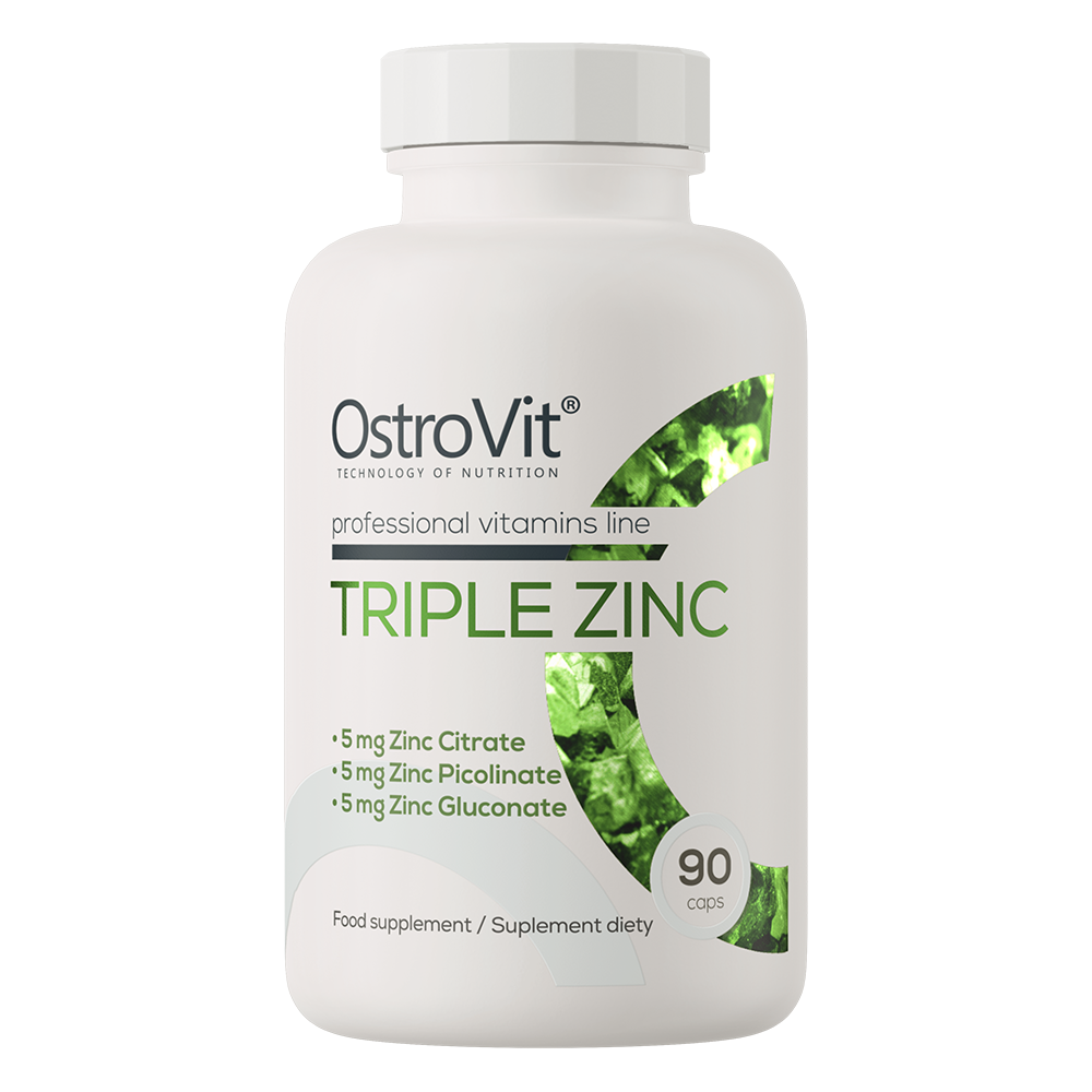 Цинк, OstroVit Triple Zinc, 90 капсул