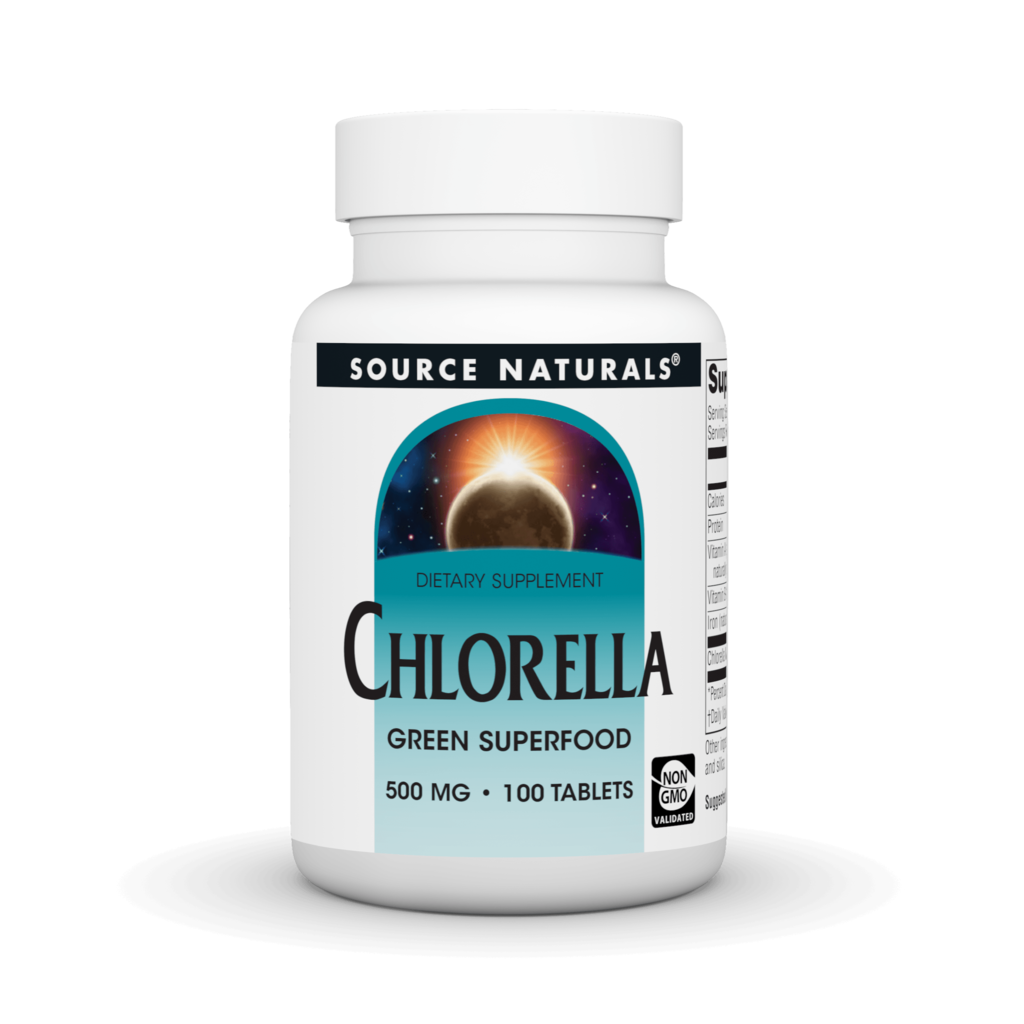 Хлорела 500мг, Source Naturals, 100 таблеток