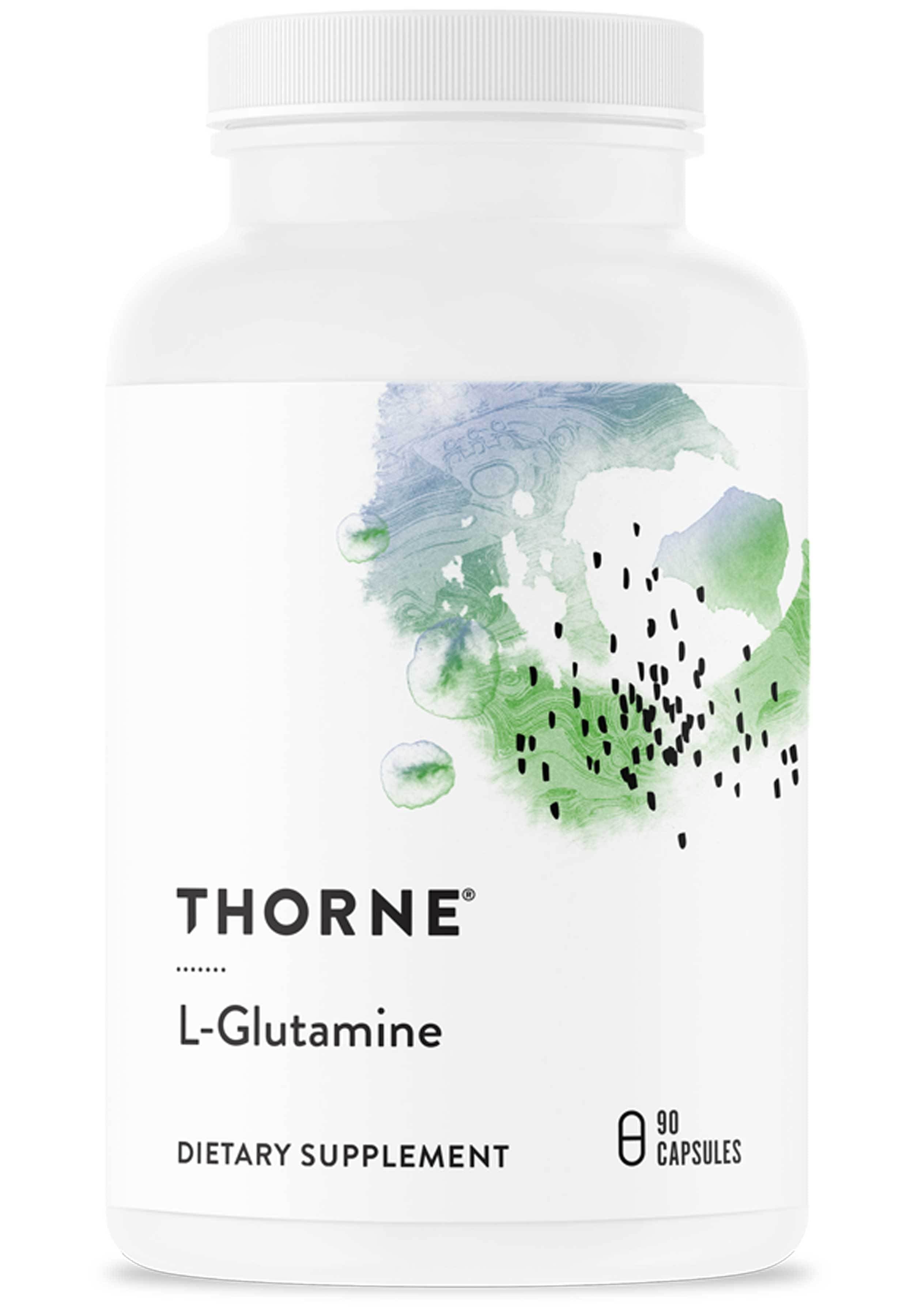 L- глютамін, L-Glutamine, Thorne, 90 капсул