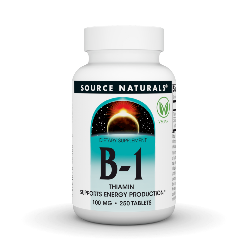 Вітамін В1, Source Naturals Vitamin B1, 100 мг, 250 таблеток