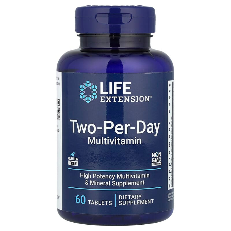 Мультивітаміни, Life Extension Two-Per-Day Multivitamin, 60 таблеток