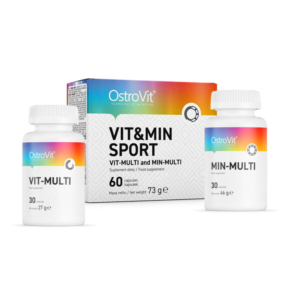 Мультивітаміни для спортсменів, OstroVit Vit&Min Sport, 60 капсул