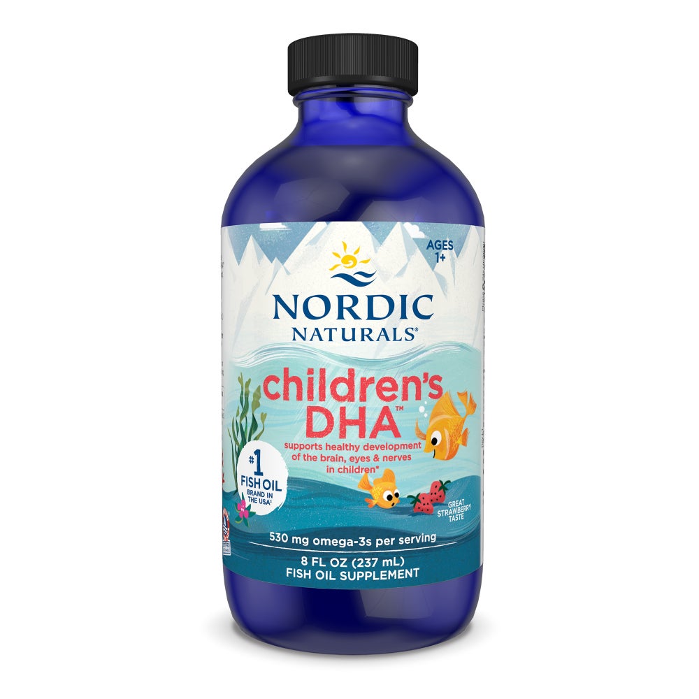 Рідкий риб'ячий жир для дітей, Nordic Naturals Children's DHA, 530 мг, 237 мл (полуниця)