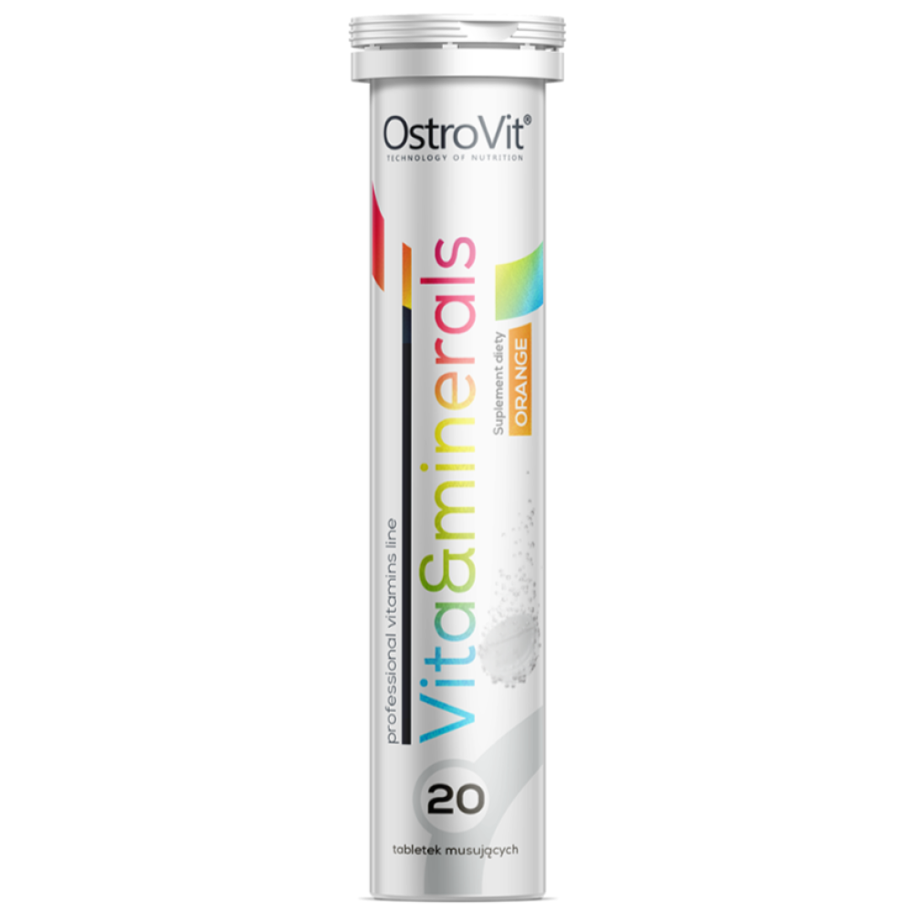 Мультивітаміни та мінерали, OstroVit Vita & Minerals, 20 таблеток (Апельсин)