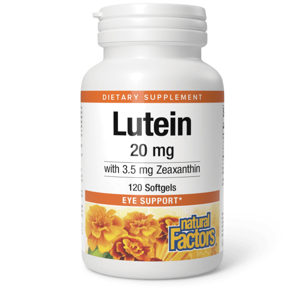 Лютеїн для здоров'я очей, Natural Factors Lutein, 20 мг, 120 м'яких капсул