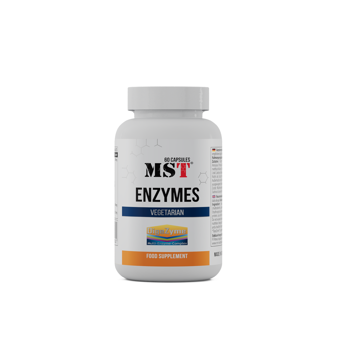 Травні ферменти, MST Enzymes, 60 капсул
