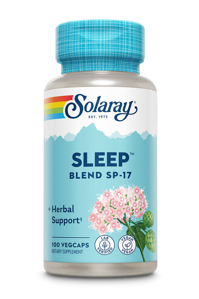 Суміш трав для сну, Solaray Sleep Blend SP-17, 100 вегетаріанських капсул