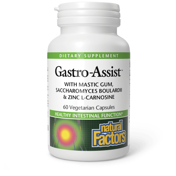 Комплекс для здоров'я шлунка та кишківника, Natural Factors GastroAssist, 60 вегетаріанських капсул