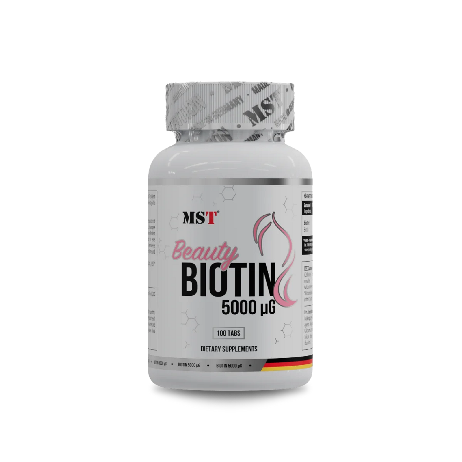 Біотин для краси, MST Beauty Biotin 5000, 100 таблеток
