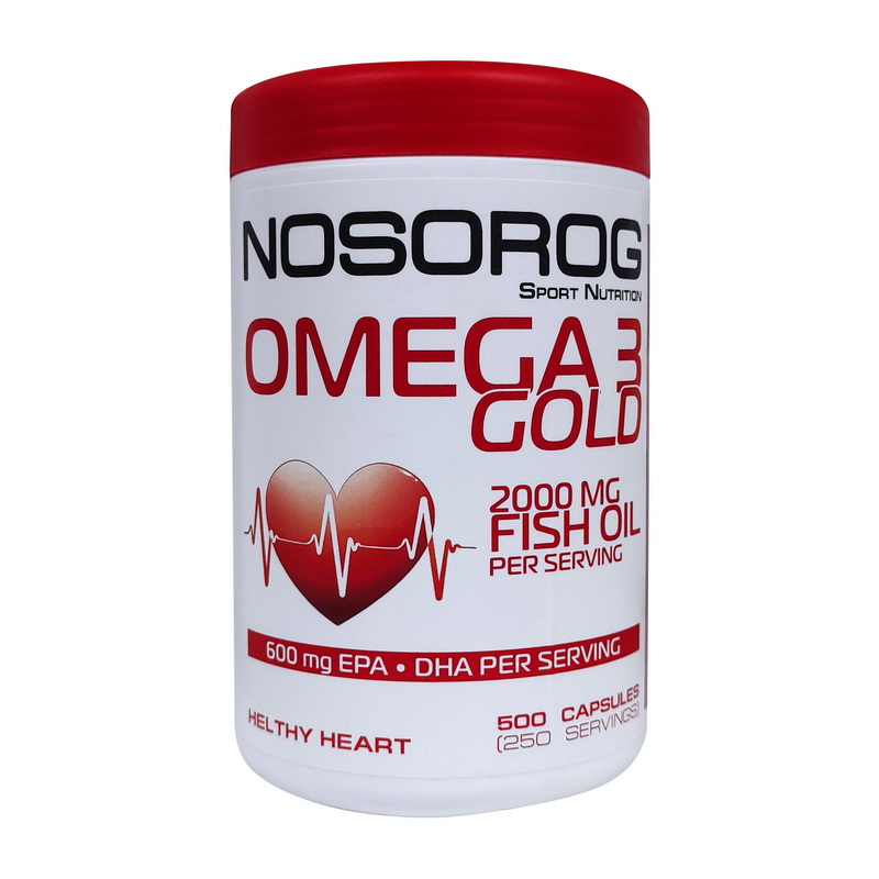Омега-3, NOSOROG Omega 3 Gold, 500 капсул