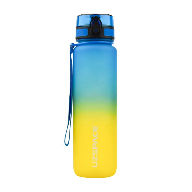 Пляшка для води, UZSPACE Frosted Gradient Waterbottle 3038, 1 л