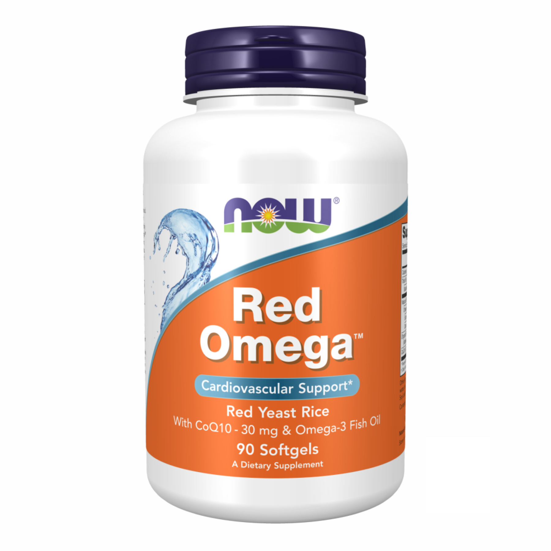 Червоний рис, омега та коензим Q10, Now Foods Red Omega Fish Oil With Red Yeast Rice and CoQ10, 90 м'яких капсул