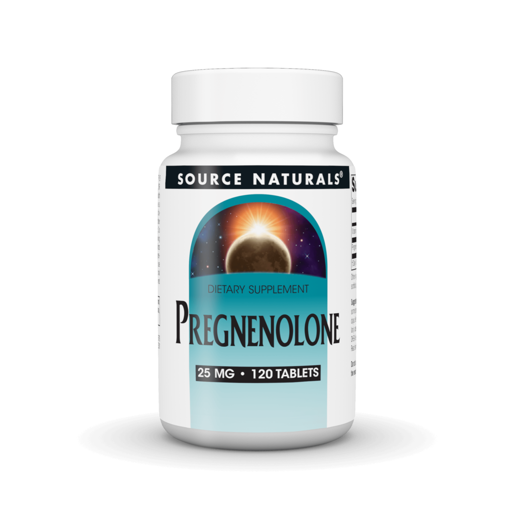 Прегненолон, Source Naturals Pregnenolone, 25 мг, 120 таблеток