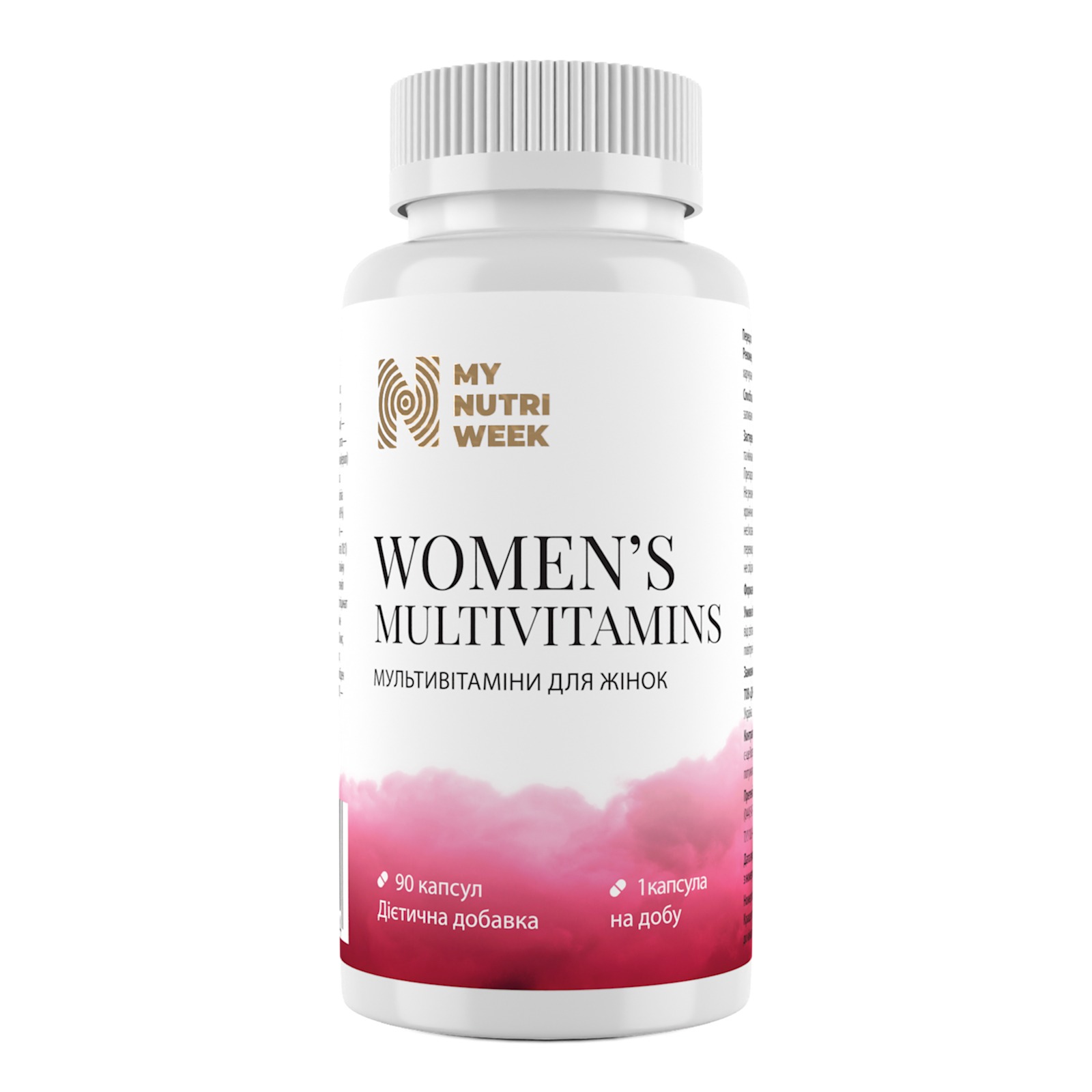 Мультивітаміни для жінок, My Nutri Week Women's Multivitamins, 90 капсул