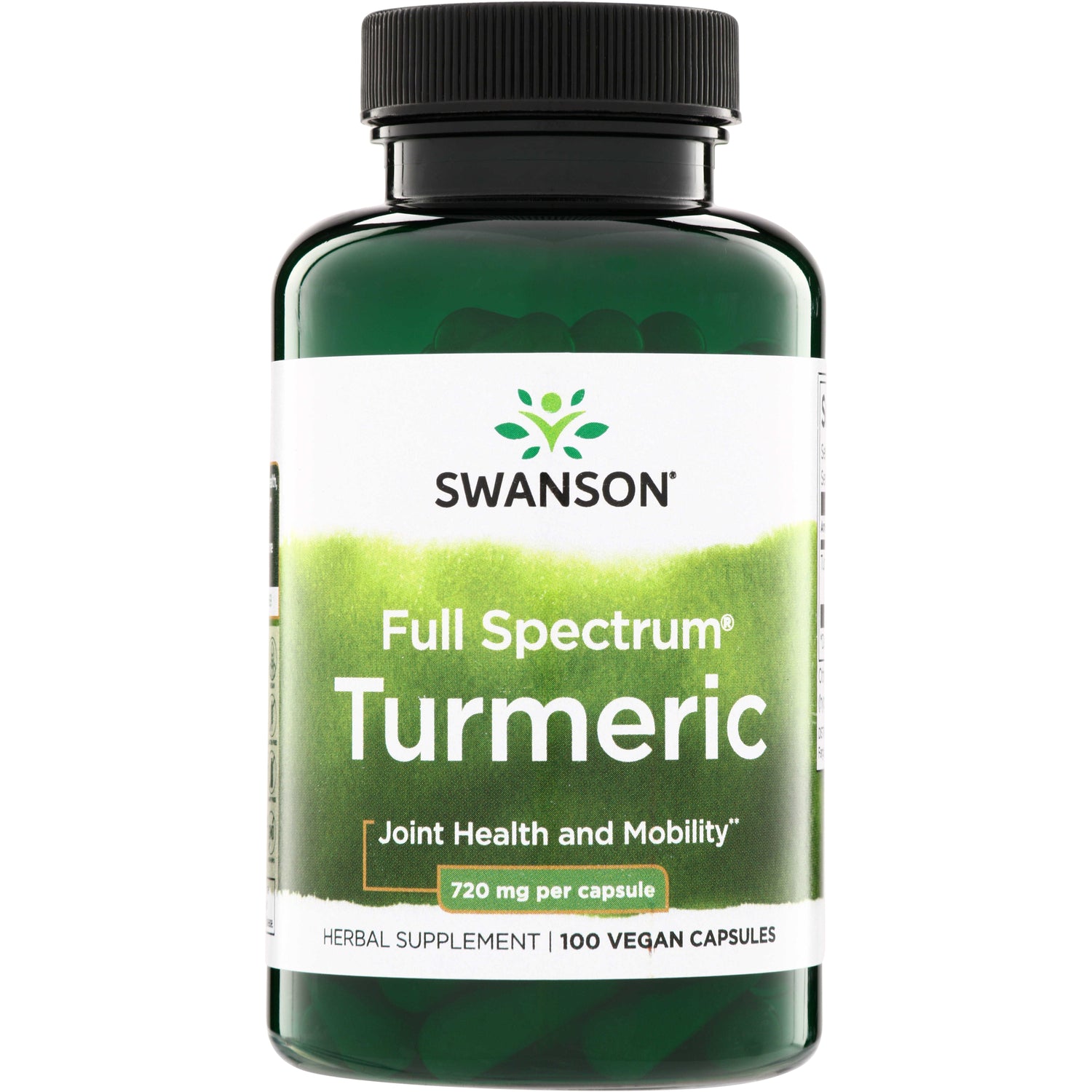 Куркума, Swanson Full Spectrum Turmeric, 720 мг, 100 вегетаріанських капсул