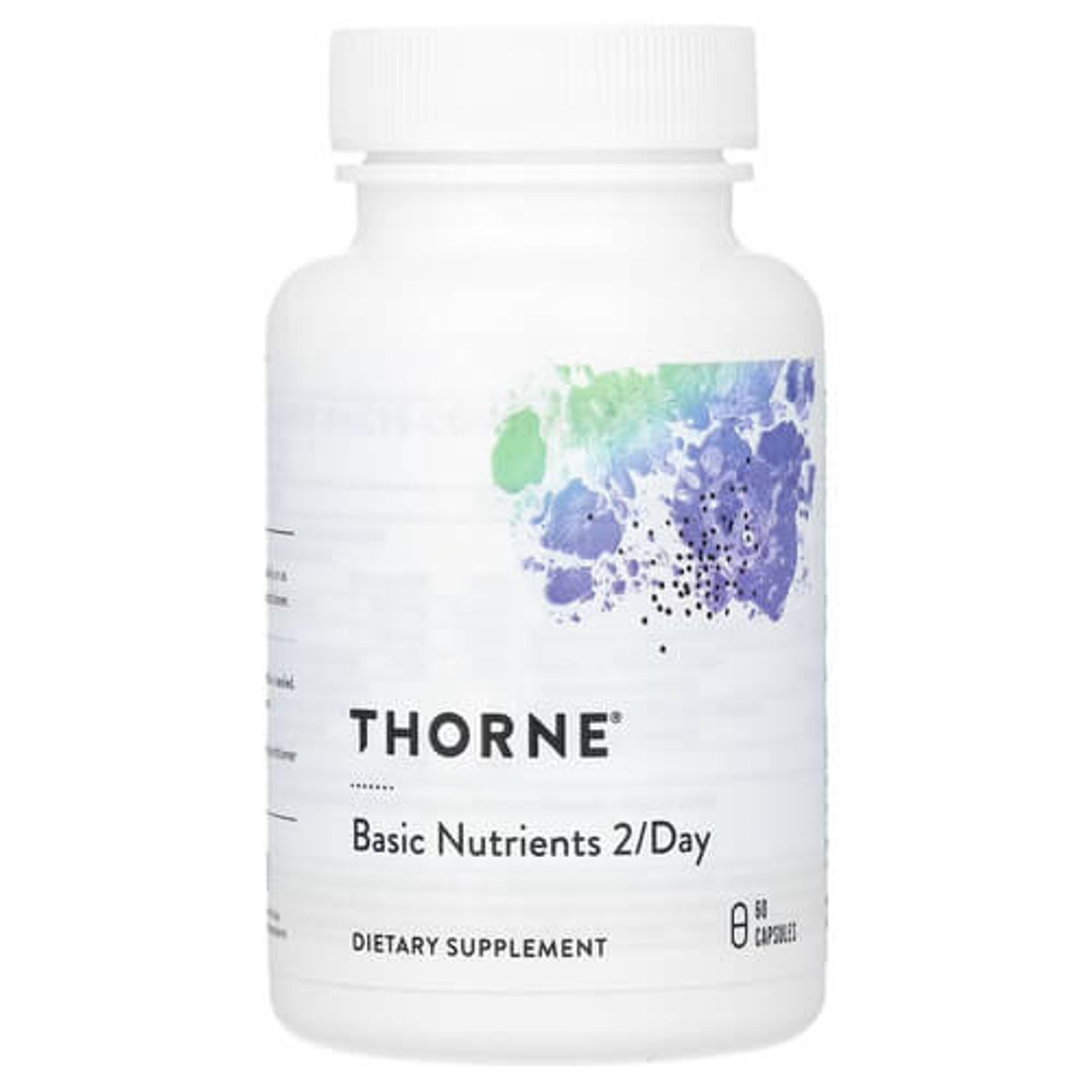 Мультивітаміни та мультимінерали, Thorne Research Basic Nutrients 2/Day, 60 капсул