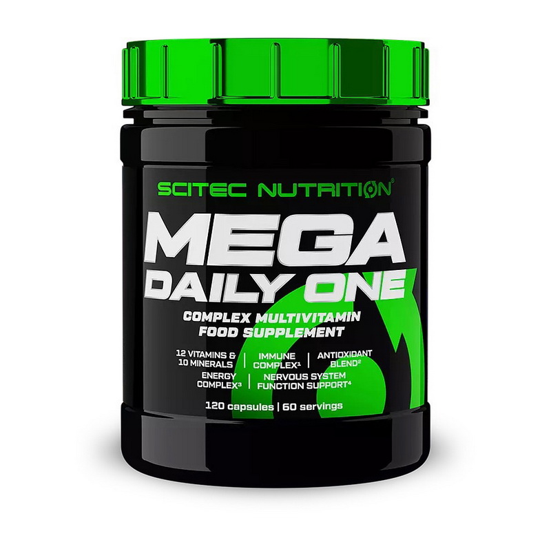 Мультивітамінний комплекс, Scitec Nutrition Mega Daily One, 120 капсул