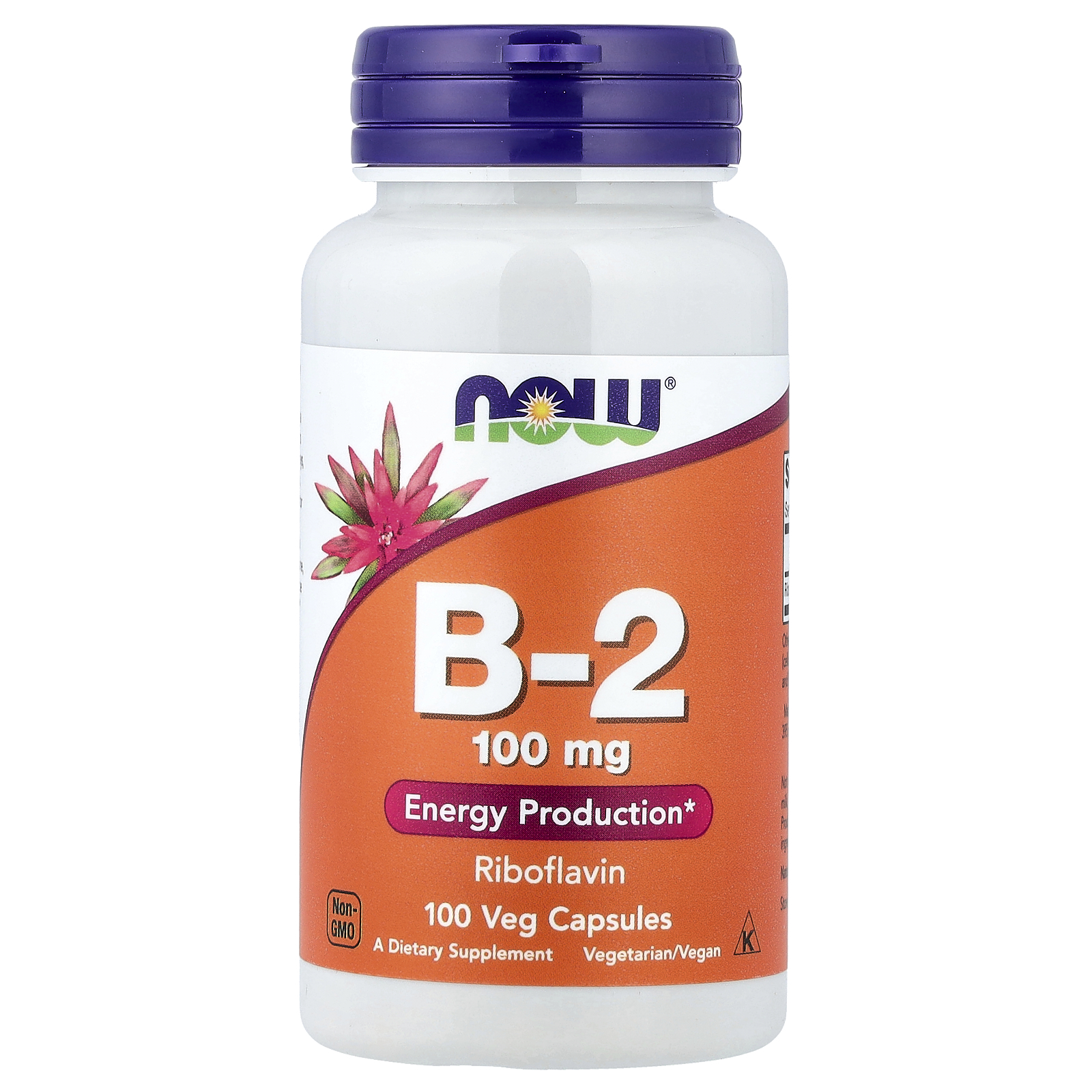 Вітамін B2, Now Foods B-2 100 mg, 100 капсул
