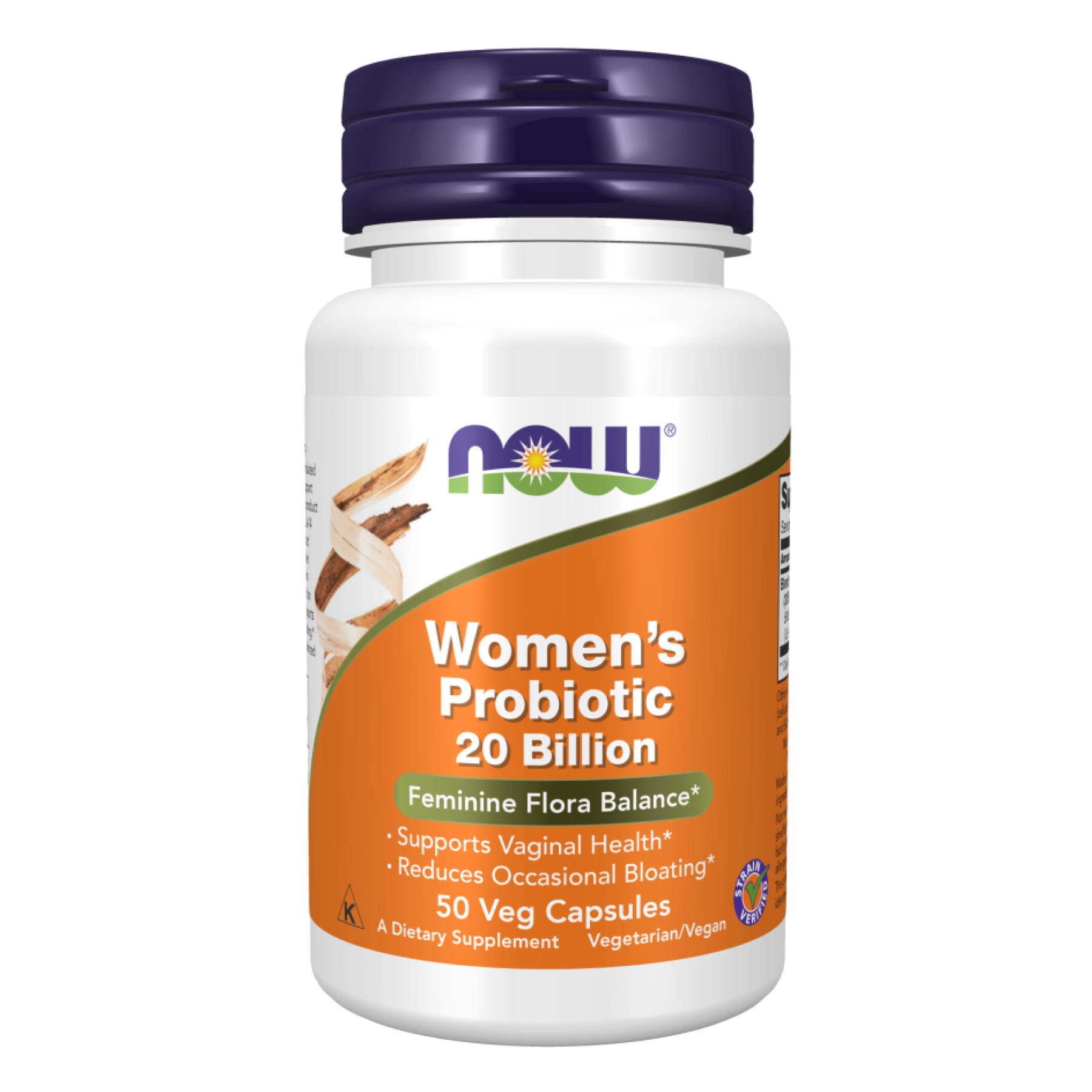 Пробіотики для жінок, Now Foods Women's Probiotic 20 Billion, 50 вегетаріанських капсул
