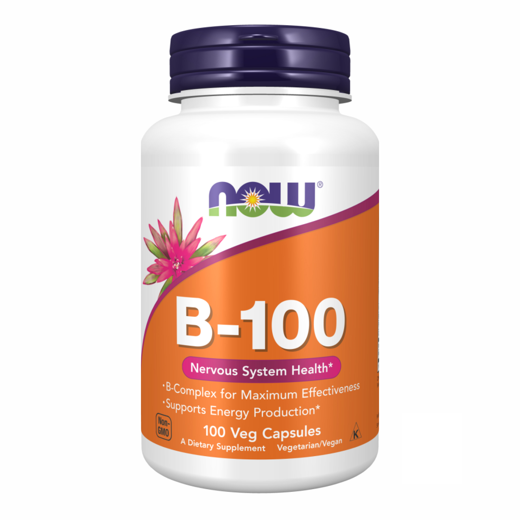 Вітамінний комплекс групи B, Now Foods B-100, 100 вегетаріанських капсул