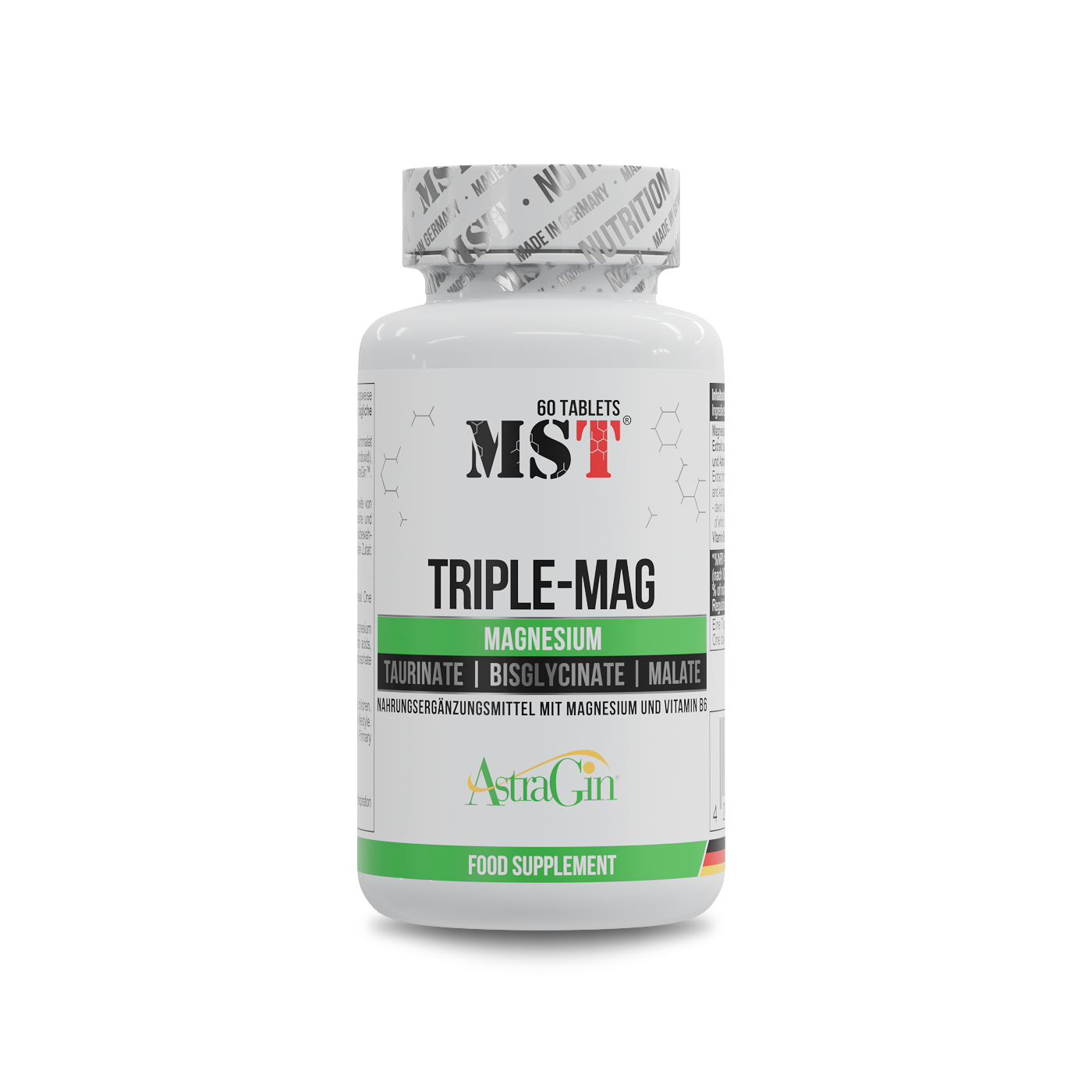 Магній, MST Triple-Mag, 60 таблеток