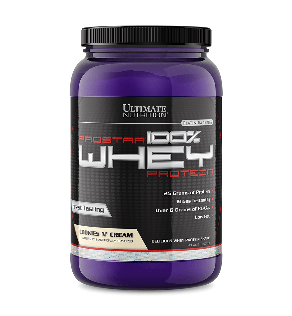 Протеїн сироватковий, Ultimate Nutrition Prostar Whey 100%, 907 г (Печиво з кремом)