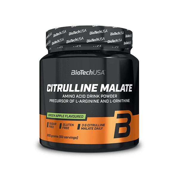 Цитрулін малат, BioTech Citrulline Malate, 300 г (Зелене яблуко)