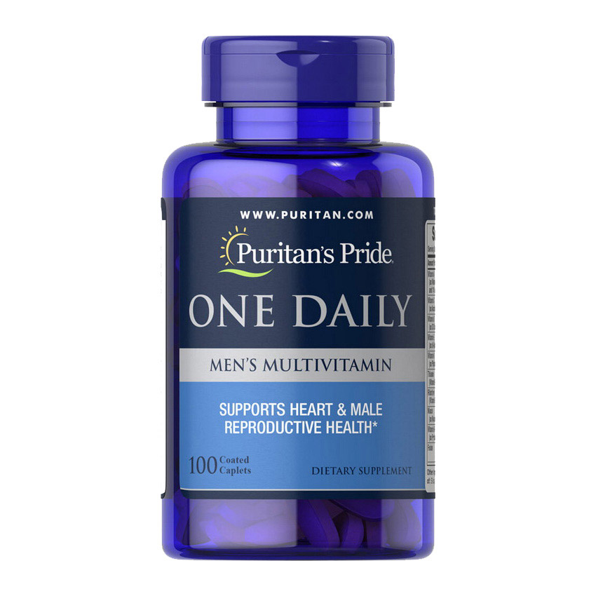 Мультивітаміни для чоловіків, Puritan's Pride One Daily Men's Multivitamin, 100 капсул