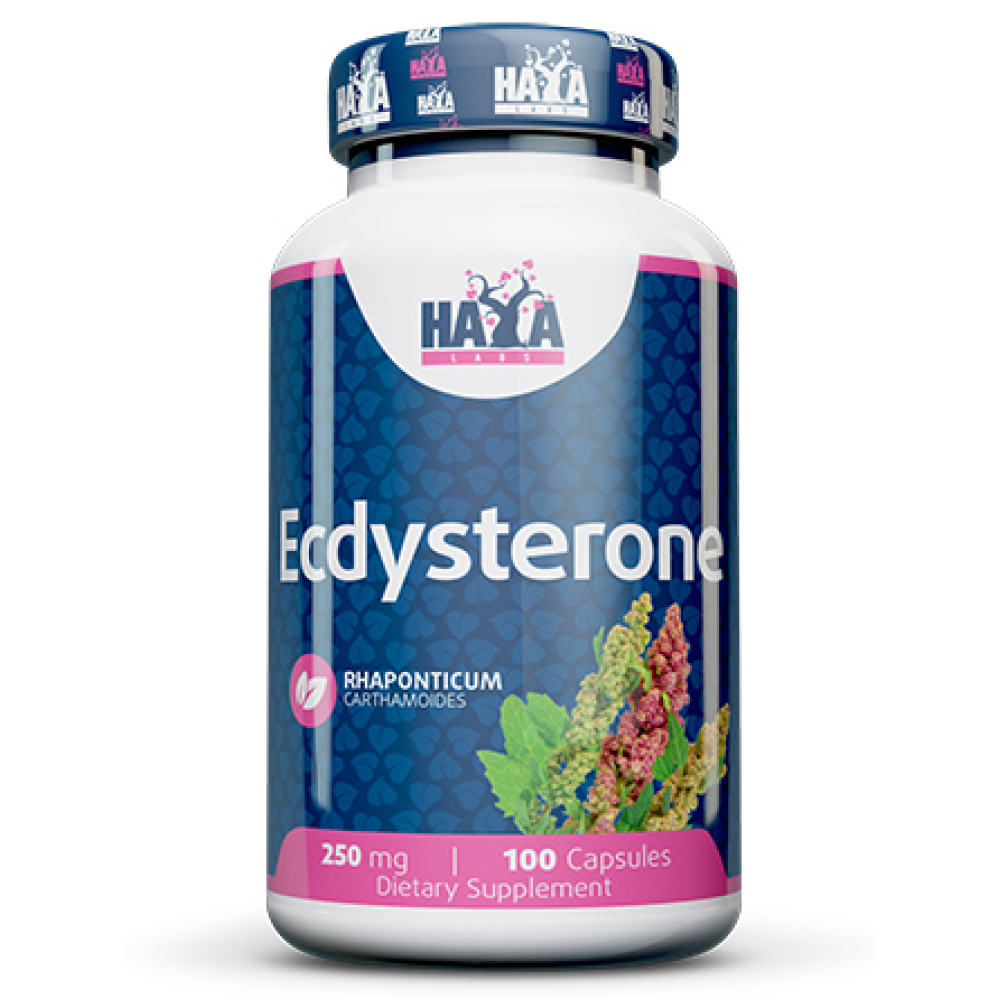 Екдистерон, Haya Labs Ecdysterone, 250 мг, 100 капсул
