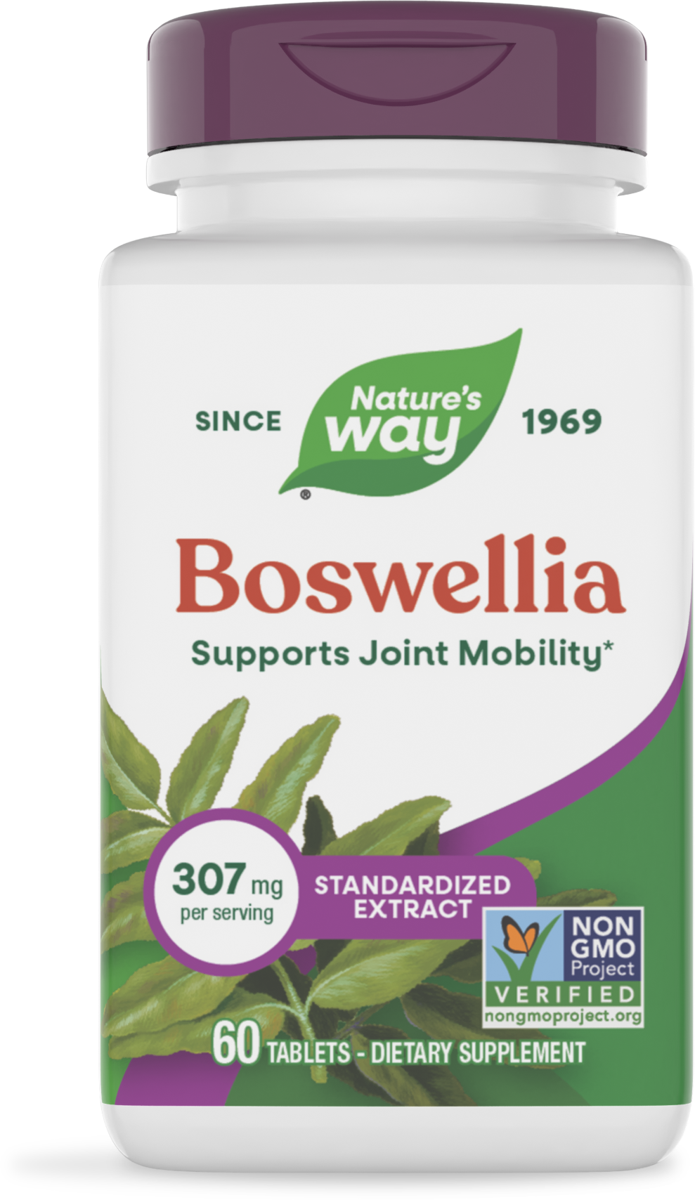 Босвелія для здоров'я суглобів, Nature's Way Boswellia Premium Extract, 60 таблеток