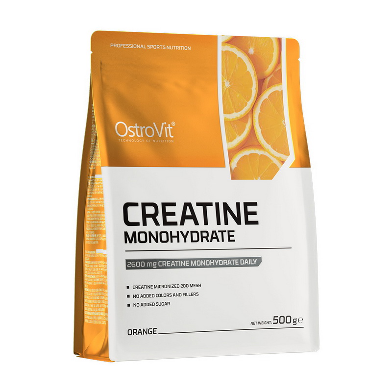Креатин моногідрат, OstroVit Creatine Monohydrate, 500 г (Апельсин)