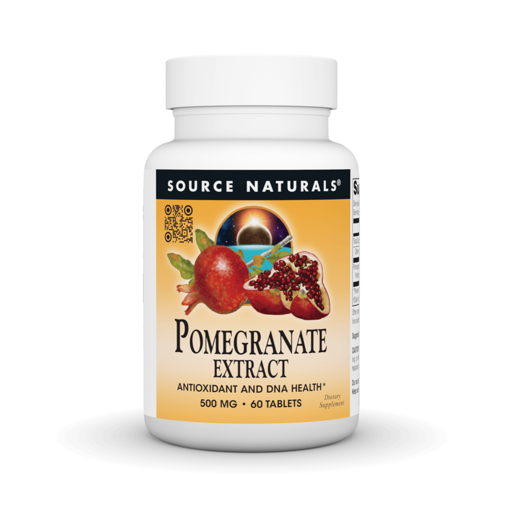 Екстракт граната, Source Naturals Pomegranate Extract, 500 мг, 60 таблеток