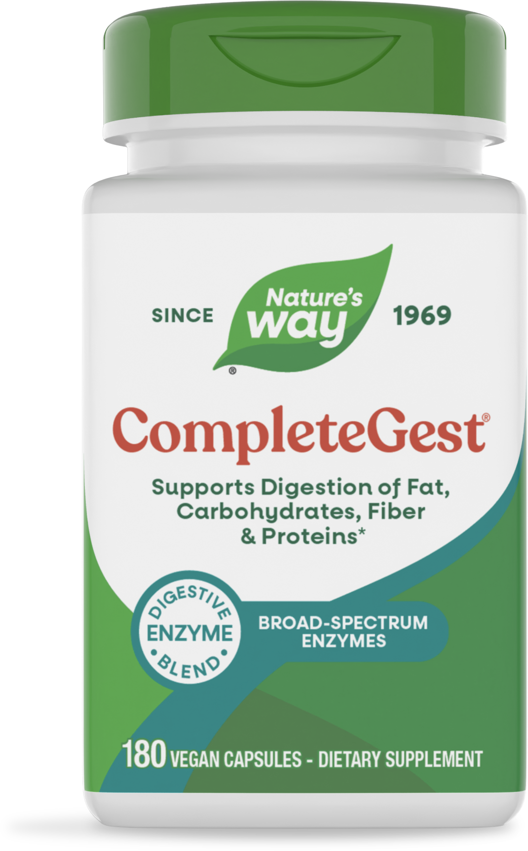 Ферменти для травлення, Nature's Way CompleteGest, 180 вегетаріанських капсул