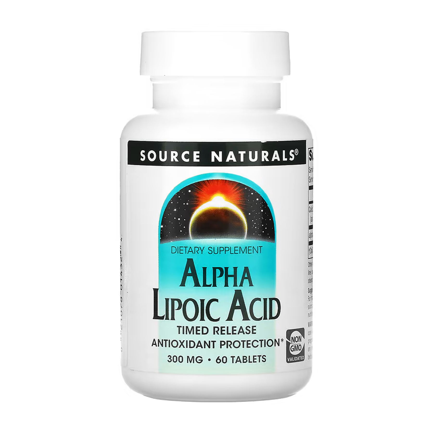 Альфа-ліпоєва кислота, Source Naturals Alpha Lipoic Acid, 300 мг, 60 таблеток