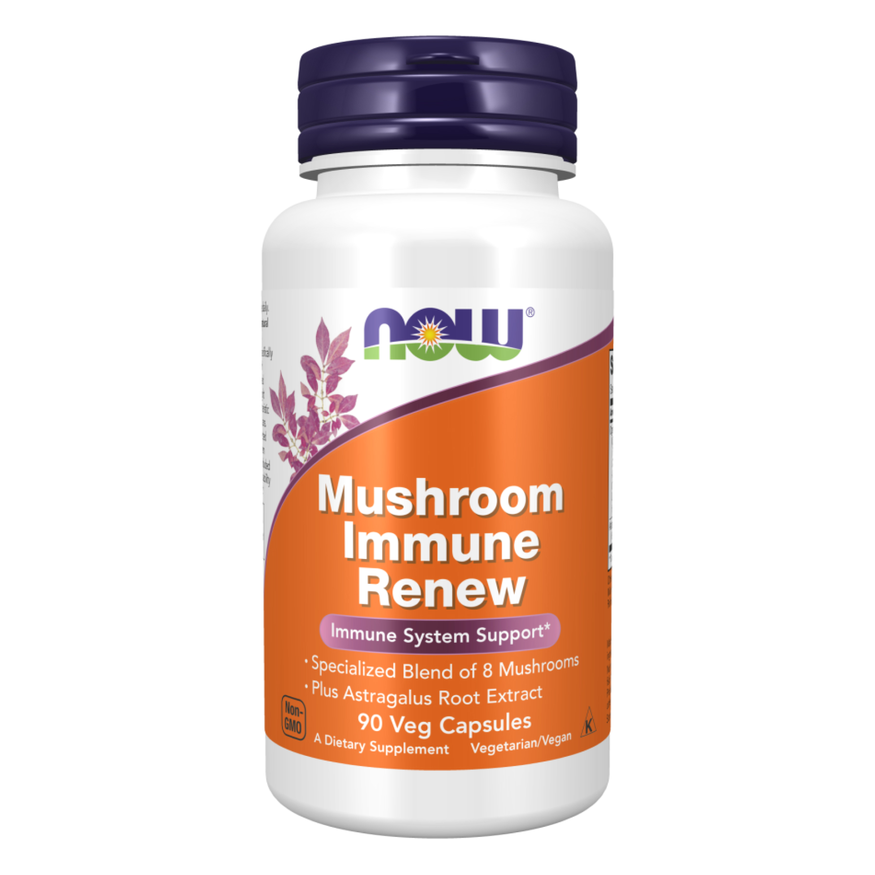 Грибний комплекс для підтримки імунітету, Now Foods Mushroom Immune Renew, 90 вегетаріанських капсул