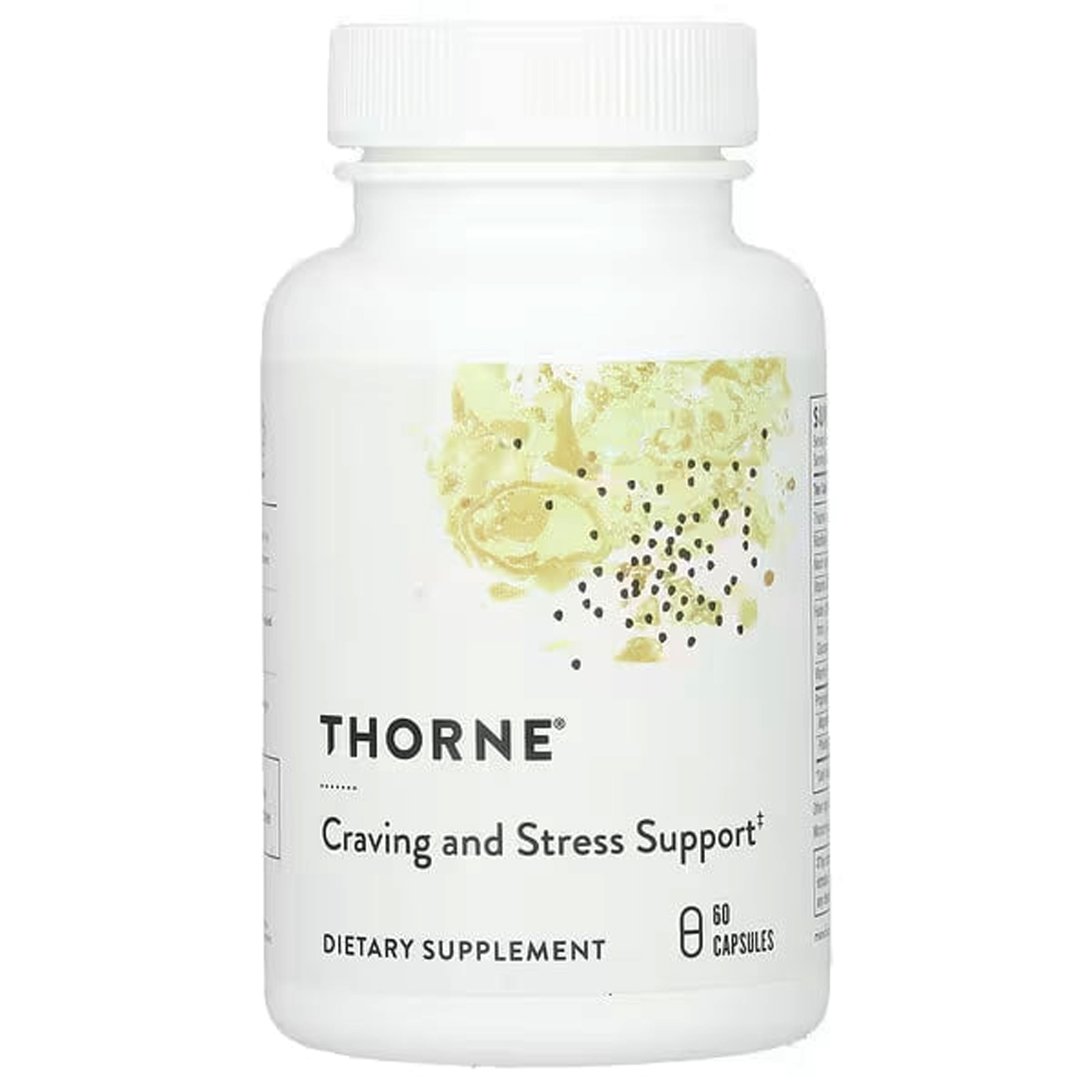 Захист від стресу та контроль апетиту, Thorne Research Craving and Stress Support, 60 вегетаріанських капсул