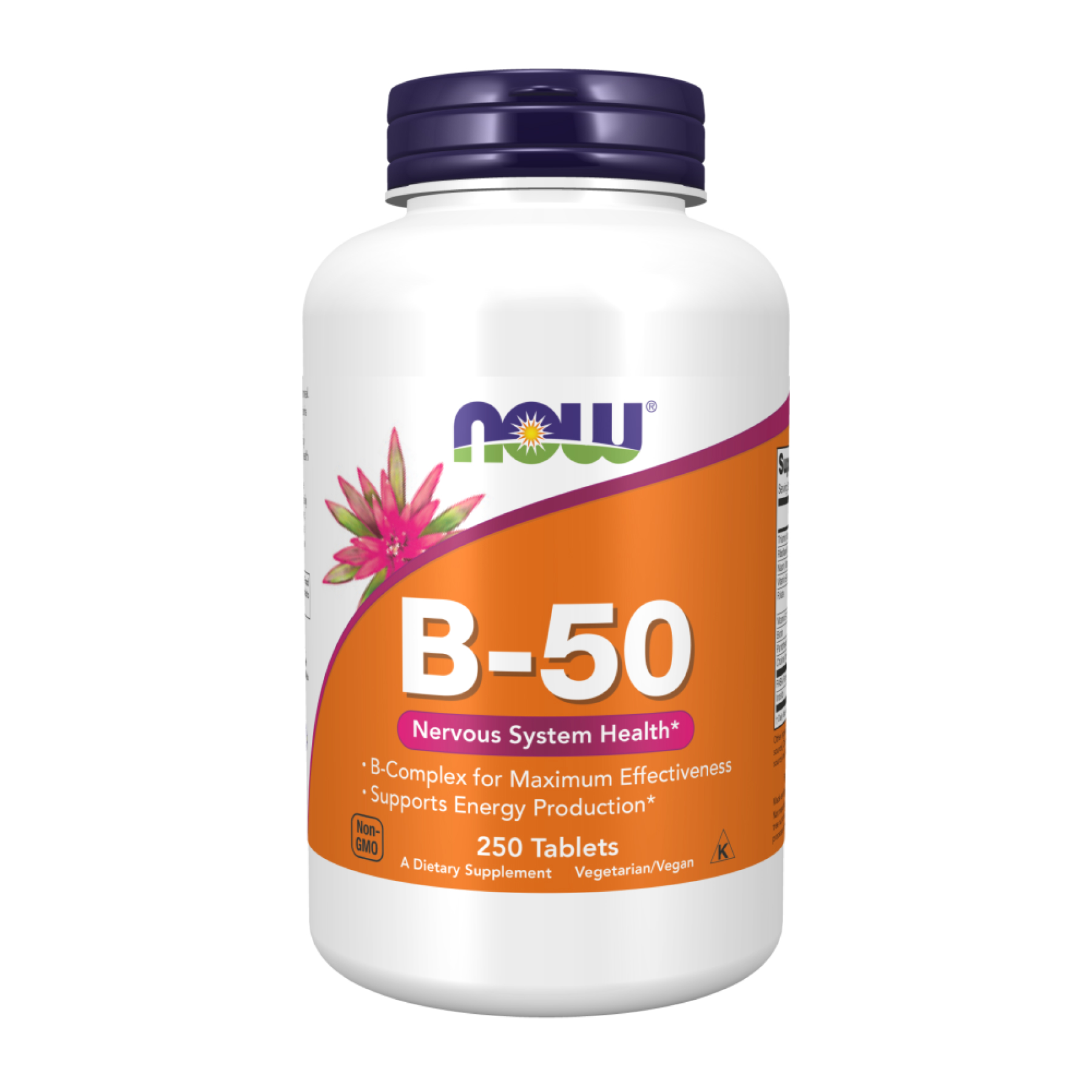 Вітамін B-комплекс, Now Foods Vitamin B-50, 250 таблеток