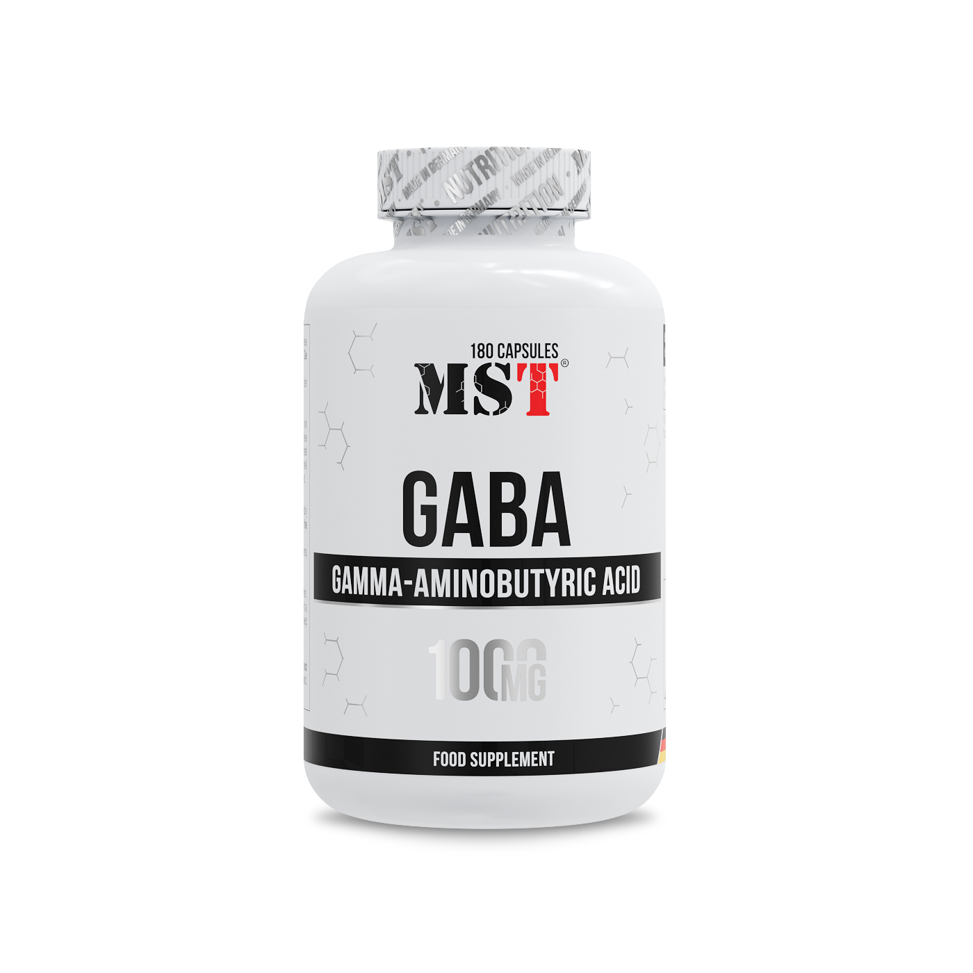 ГАМК (GABA), MST GABA, 1000 мг, 180 капсул